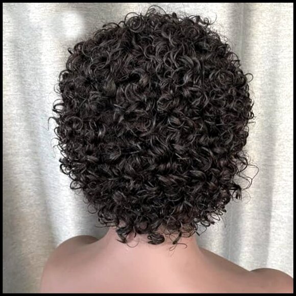 Pixie Cut Short Curly Lace Front Wig Human Hair Pre Plucked Glueless main image 7